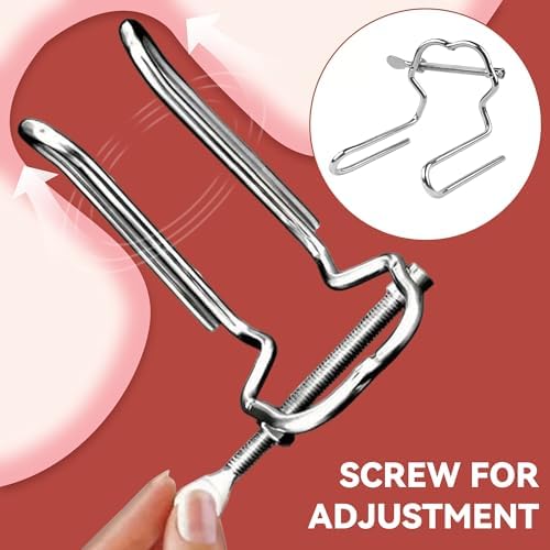 Stainless Steel Anal Expander Adjustable Anal Dilator Plug, Smooth Butt Plug Anus Dilator,BDSM, Adult SM Sex Toy for Women & Men