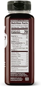 Date Lady Chocolate Syrup | Sweetened Only with Dates | Organic, Vegan, Kosher and Dairy Free | Drizzle on Ice Cream, Pour on Pancakes or Grab a Spoonful! | 1Squeeze Bottle (17oz)