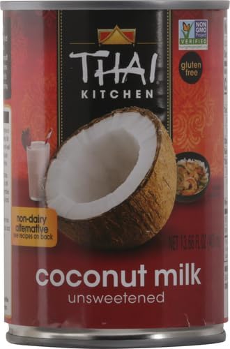 Thai Kitchen Gluten Free Unsweetened Coconut Milk, 13.66 fl oz (Pack of 6)