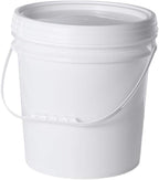 Food Grade Plastic Hand Bucket, Round Storage Bucket, Household Ice Cream Storage Tank with Lid, Household Thickened Bucket, Material Bucket,White,15L