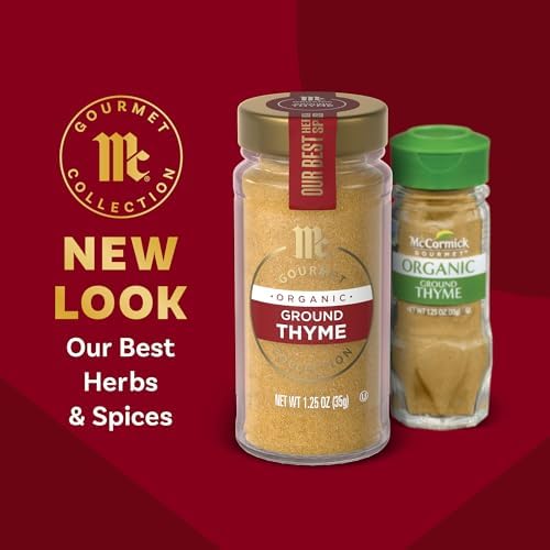 McCormick Gourmet Organic Ground Thyme, 1.25 Oz