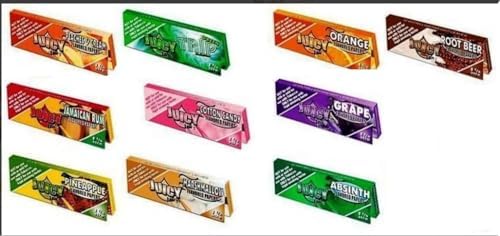 Juicy Jay's x Mixed 1-1/4 Flavoured Cigarette Papers, 32 Count (Pack of 10)