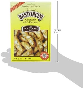 Pan Ducale Bastoncini Almond Biscotti, 8.8-Ounce Boxes (Pack of 6)