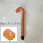 4 Pcs Inflatable Cane Old Man Inflatable Canes Blow Up Walking Stick 100 Days of School Costume Accessories for Adults Granny Grandpa Dress Up