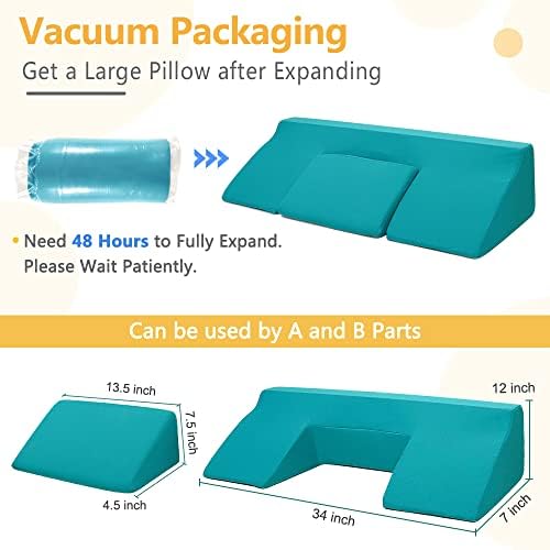 Bed Sore Turning Wedge Pillow for Sleeping Positioning Bed Sores Treatment Pressure Ulcer Cushion Bedridden Patient Elderly Anti Bedsore Turn Over Pad Triangle Medical Nursing After Surgery Wedges