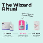 WIZARD WELLNESS Daily Saline Nasal Spray | Triple-Action Hydration & Mucus Cleansing Allergy Mist | Activated Saline & Nasalbiome Postbiotics | Eucalyptus Scent | Drug-Free | 2-Pack