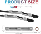 PATIKIL Glasses Temple End Tips Eyeglass Arms Legs Ear Sock Anti Slip Tube Sleeve