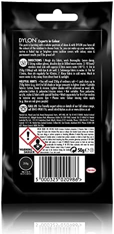 Dylon Hand Fabric Dye Sachet for Clothes & Soft Furnishings, Fresh Orange, 50g