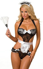 Velvet Kitten by Lingerie Diva Sexy Maid To Tease Lingerie Costume Outfit #3284