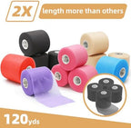OK TAPE Pre Wrap Tape (4-Rolls, 120 Yards) - Athletic Foam Underwrap for Sports, Protect for Ankles Wrists Hands and Knees, 2.75 Inches - Beige