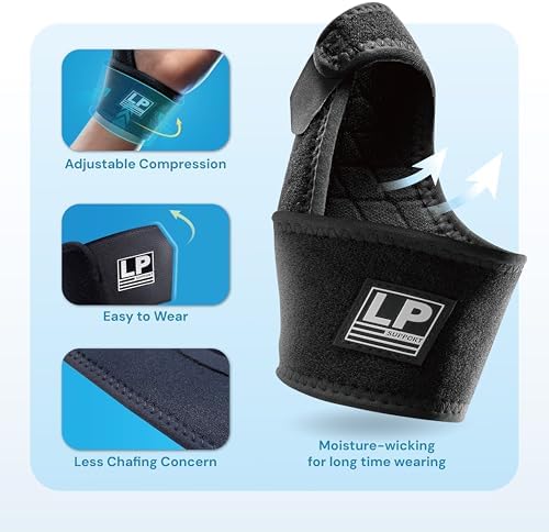 LP 563CA Thumb Splint Stabilizer – Adjustable Wrist Brace Support for Sprained Pain Relief, de Quervain's Tenosynovitis, Arthritis, Tendonitis & Trigger Finger – Fits Left & Right Hand, One Size (1 Pack)