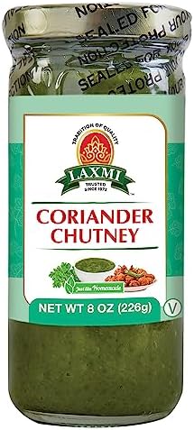 Laxmi Brand Chutney, Made with Authentic Corriander, Herbs and Spices, Made Pure, Made Fresh, Product of USA (Corriander Chutney)