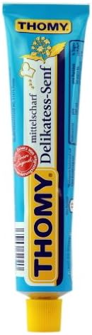 Thomy Medium Mustard (Mittelscharf Delikatess-Senf) Pack of 3x100ml