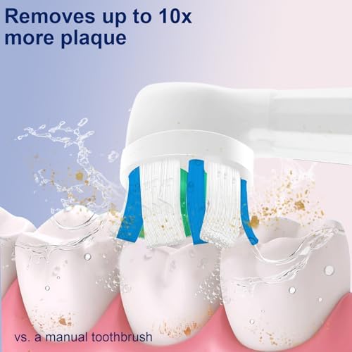 iO Replacement Heads Compatible with Oral B iO 2/3/4/5/6/7/8/9/10 Series Electric Toothbrush,Toothbrush Heads Compatible with Oral B iO,Gentle Gum Care Bristles for a Comfortable Clean