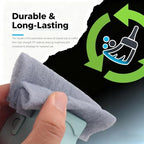 2PCS Car Magic Window Track Cleaner,2026 New Detachable Window Sill Cleaner Tool with Non-Slip Handle,Windows Groove Cleaning Brush as Car Cleaning Supplies for Air Vents/Door Tracks