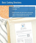 CLEAR CREEK Certified Glyphosate Residue Free Red Lentils | 4 LB | Non-GMO | Kosher | Vegan