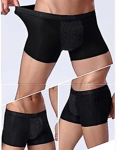 POCHY Men's Physiological Underwear Magnetic Therapy Health Care Enlargement Boxer Briefs Breathable Inner Pants (Color : 6pcs, Size : X-Large)