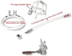 2025 Upgraded Stainless Steel Chastity Lock Male Cage Chastity Device Male Metal Lightweight Chastity Cage Breathable Chastity Devices Men's Penis Cage Lock Toys Bird Chastity Lock Sweater GXY7