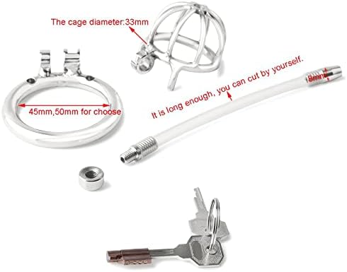 2025 Upgraded Stainless Steel Chastity Lock Male Cage Chastity Device Male Metal Lightweight Chastity Cage Breathable Chastity Devices Men's Penis Cage Lock Toys Bird Chastity Lock Sweater GXY7