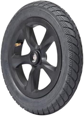 12" Rear Wheel Assembly for Electric Wheelchair, 310×50-203 Replacement Wheel Accessories, Pneumatic Rubber Tire w/11/16(17mm) Bearing(Axle spacing 2.5cm)