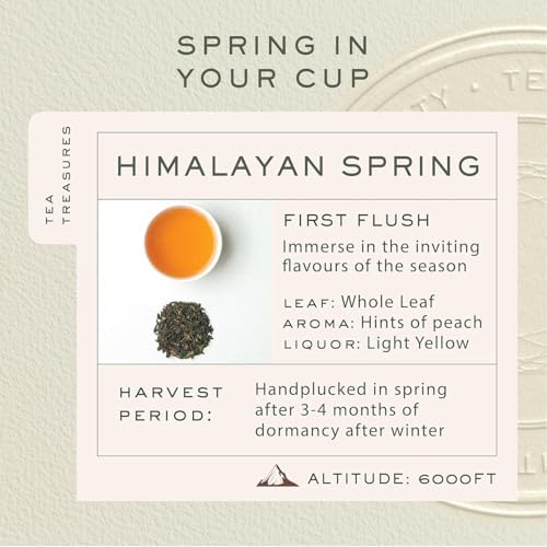 Makaibari Himalayan Spring Darjeeling Black Tea 50 cups (100g/3.5oz)| Single Estate Loose Leaf Tea