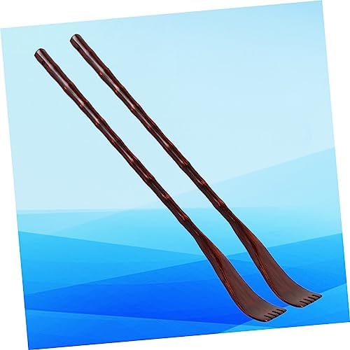 FOMIYES Handheld Wooden Tickle Pick Telescopic Back Scratcher Cast Itch Scratcher Back Massager