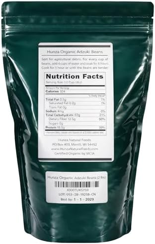 Hunza Organic Adzuki Beans (2 lbs)