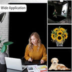 Black Photo Backdrop for Photoshoot, Black Photography Backdrop for Portraits, Fabric Background for Product Photography and Video Creation 8FTx10FT