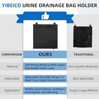 Urine Drainage Bag Holder, Catheter Bag Holder with Zipper Pipe Sleeve and Adjustable Strap, Urine Bag Cover Kit with Add Mesh Bag Desig, up to 4000ML