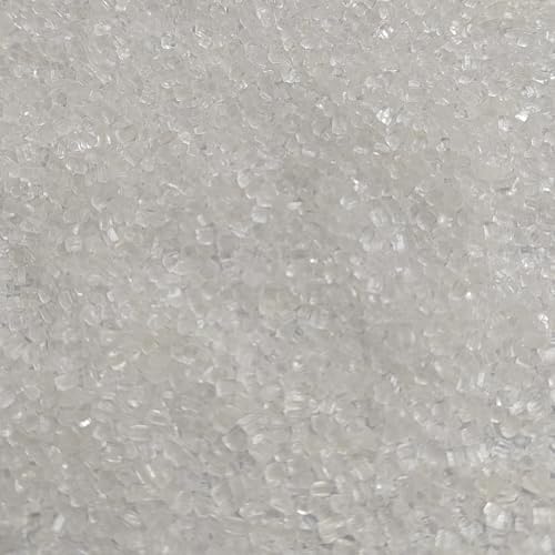 White Sugar Sprinkles, Edible Crystal Rock Sugar for Baking, Cupcakes Topper, Cookies Cake Decorating, Ice Cream Topping, Birthday Party Valentines Christmas Supplies
