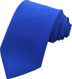 Great British Tie Club Men's Plain Matt Standard Length Business Formal Neck Ties