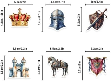 36Pcs Medieval Cupcake Toppers Medieval Knights Soldier Party Decorations Men Boys Happy Birthday Party Decor Supplies