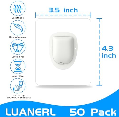 Waterproof Sticker for Omnipod 5 overpatches 50 Pack Adhesive Patches Waterproof & Sweatproof Long Last for 10 Days Sensor is NOT Included