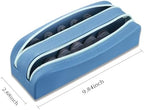 AITIME Portable Daily Contact Lens Organizer, Disposable Dispenser, Travel Color Storage Case Kit With Labeled R & L (Blue)