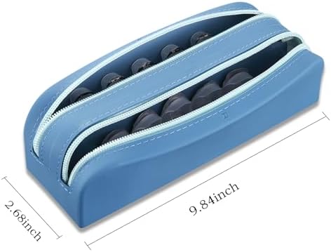 AITIME Portable Daily Contact Lens Organizer, Disposable Dispenser, Travel Color Storage Case Kit With Labeled R & L (Blue)