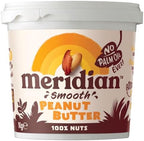 MERIDIAN Smooth No Salt Peanut Butter, 1 KG