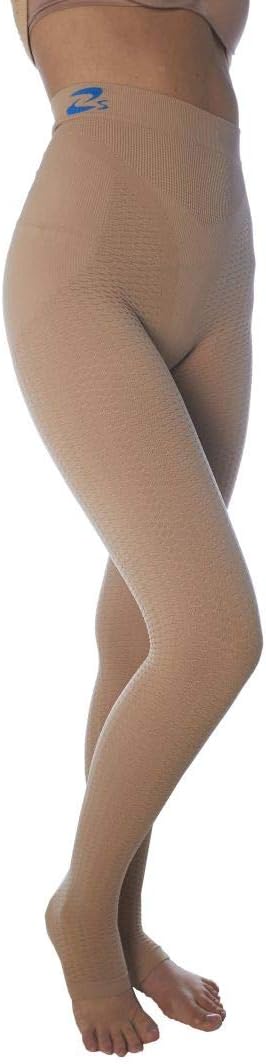 CzSalus Flat knit Lipedema, Lymphedema support slimming compression leggins (Kl1 18-21 mmHg)