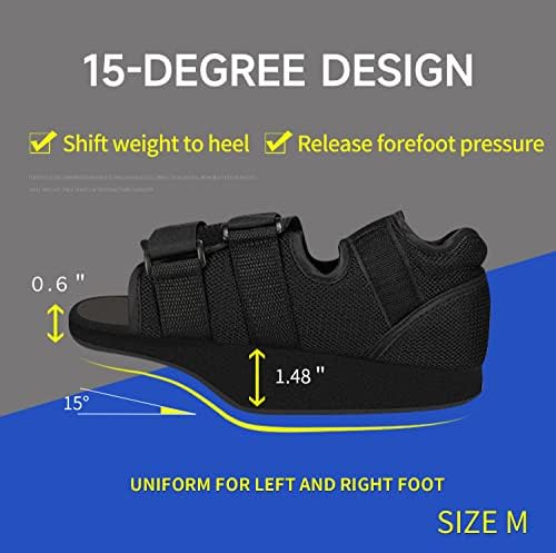 GHORTHOUD Post op Shoes for Broken Toe Surgery Forefoot Offloading Healing Boot Post Surgical Wedge Foot Splint for Surgery for Men and Women (Medium)