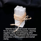 Runyangshi 20PCS Selenite Sticks Natural Selenite Crystals Wands Bulk Selenite Crystal Charging Energy Protection Reiki Healing Wiccan Altar Supplies