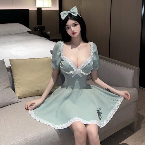 Sexy underwear cute halter pajamas Princess waist waist pearl uniform Lolita uniform set