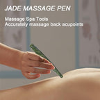 ideayard Jade Gua Sha Scraping Massage Tools,Massage Wand Acupuncture Therapy Stick Point Treatment