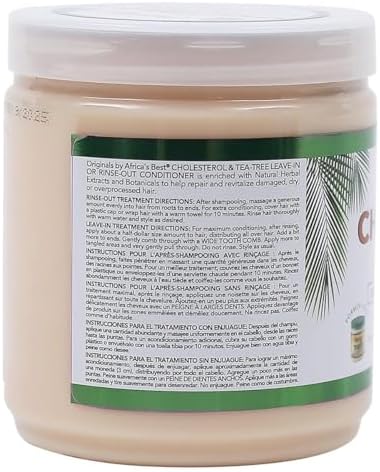 Africa's Best Originals Cholestrol Teatree 15 Ounce Jar (Pack of 2)