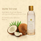 SPA CEYLON Virgin Coconut Nourish & Treat 98% Ultra-Rich Body Oil | 100% Pure and Natural | Organic Virgin Coconut Oil | Soften & Smooth | Cold Pressed | 100ml