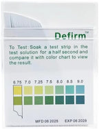 pH Test Strips Paper High Accuracy Universal Wide Range, pH 4.5-9.0 Acid Alkaline Litmus Test Strip Paper, Home Usage Water Swimming Pool Cosmetic Scientific School Lab Study pH Test