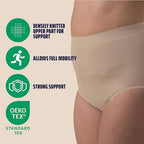 Female Ostomy Support Briefs, Low Waist Maximum Support for Hernia and Stoma Care, Seamless Post-Surgical Underwear