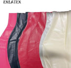EXLATEX Women's Latex Rubber Gummi Black Mini Skirt