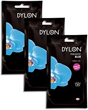 Dylon Paradise Blue Hand Fabric Dye 3 Pack