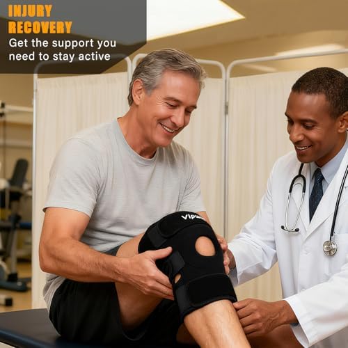 Knee Brace for Women and Men – Compression Knee Sleeve for Meniscus Tear, ACL, Arthritis Pain Relief, Knee Pain Support with Patella Pad for Fast Recovery & Optimal Support，tendonitis, running, squats, fitness, and sports injury rehabilitation .