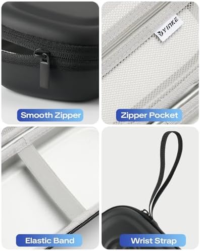 Asthma Inhaler Portable Case for Adults, Kids & Seniors - Multi-Zone Lining for Inhaler/Spacer/Emergency Meds, Waterproof PU & Travel-Ready with Mesh Pocket,Black (Only Case)