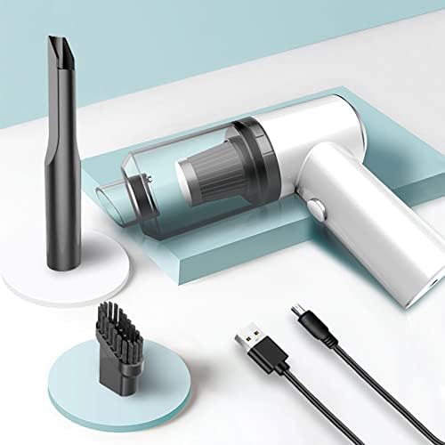 Wireless Vacuum Wireless Car Vacuum Cleaner Portable with Handheld Vacuum Cleaner Car Household Dual-use 4500Pa Strong Suction Mini Cleaner (Color : Black)